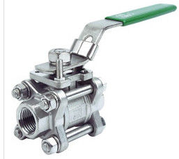 China Stainless Steel Three Piece Ball Valve SW 1000PSI Pressure 1/2&quot; - 4&quot; Size supplier